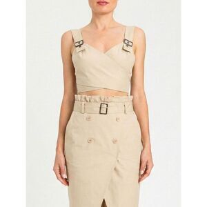 Actitude Twinset Women Cotton Crop Top Actitude Twinset